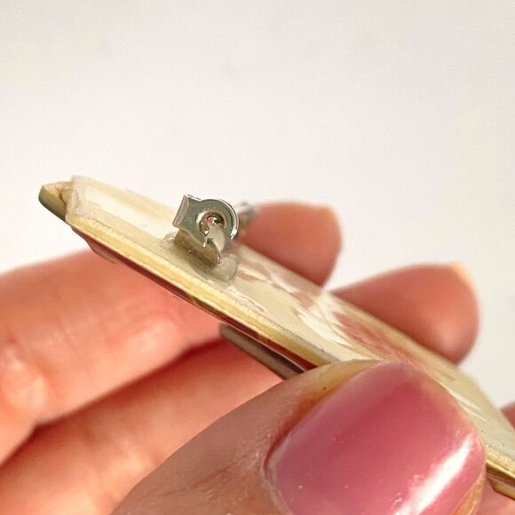 House Pins By Lucinda Large Resin Village Handmade Pin Brooch Wallpaper Backing - Picture 5 of 8